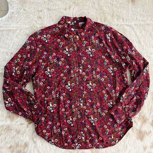 Jennifer Moore Petites Vintage Floral Button Down Shirt